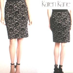 Karen Kane Skirts - 💃Karen Kane Skirt Black/White Lace Print Chic Karen Kane Skirts - 💃Karen Kane Skirt Black/White Lace Print Chic